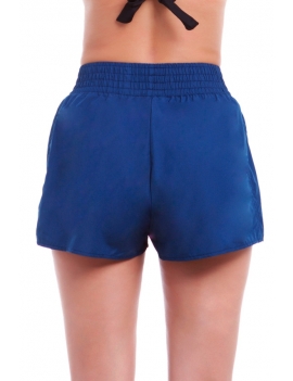 Short de baño espalda, Short deportivo mujer azul. SAMIA. $5.990